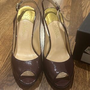 Cole Haan Slingback Heels - Carama purple patent